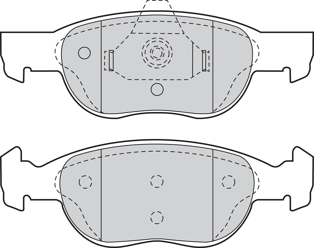Jeu de 4 plaquettes de frein VALEO ref. 302038